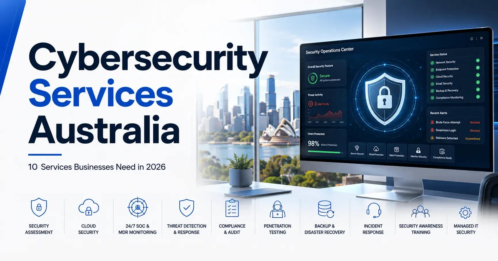 10 Cybersecurity Services Australian Businesses Need in 2026