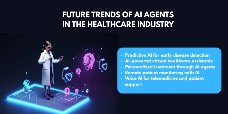 future trends of ai agents in healthcare
