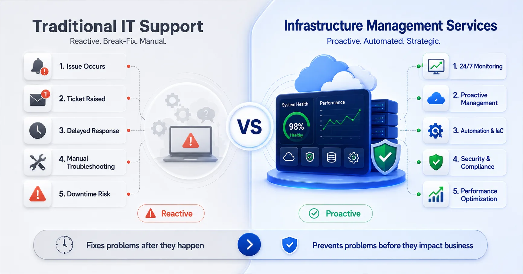 infrastructure management vs it support