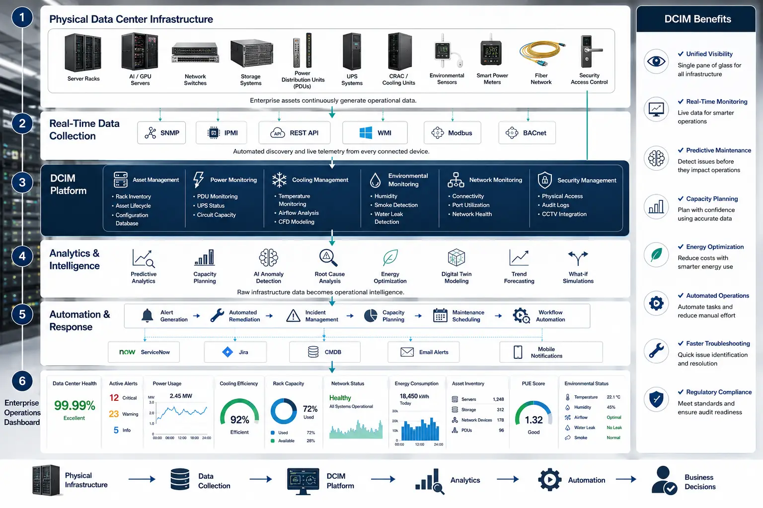 Enterprise DCIM Architecture Dashboard