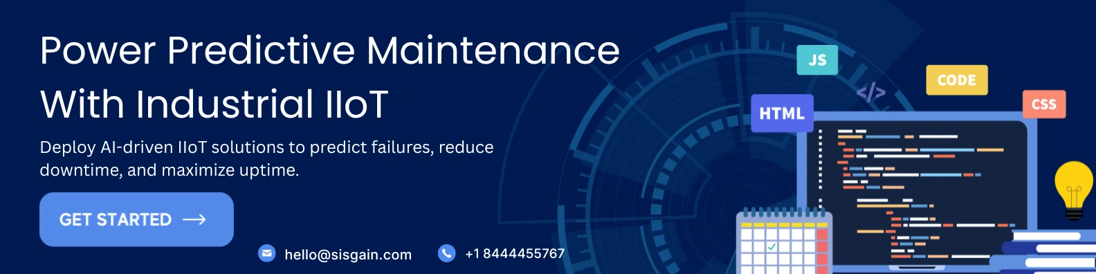 AI-powered Industrial IIoT predictive maintenance banner